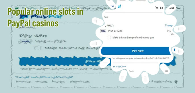 Slots pay with paypal